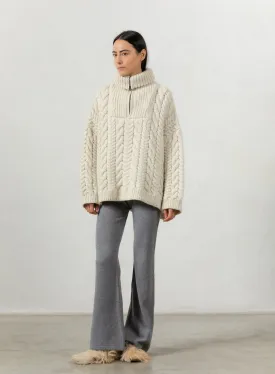 Cable Zip Up Jumper