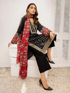 2 Piece Jacquard Suit-Embroidered (Unstitched)