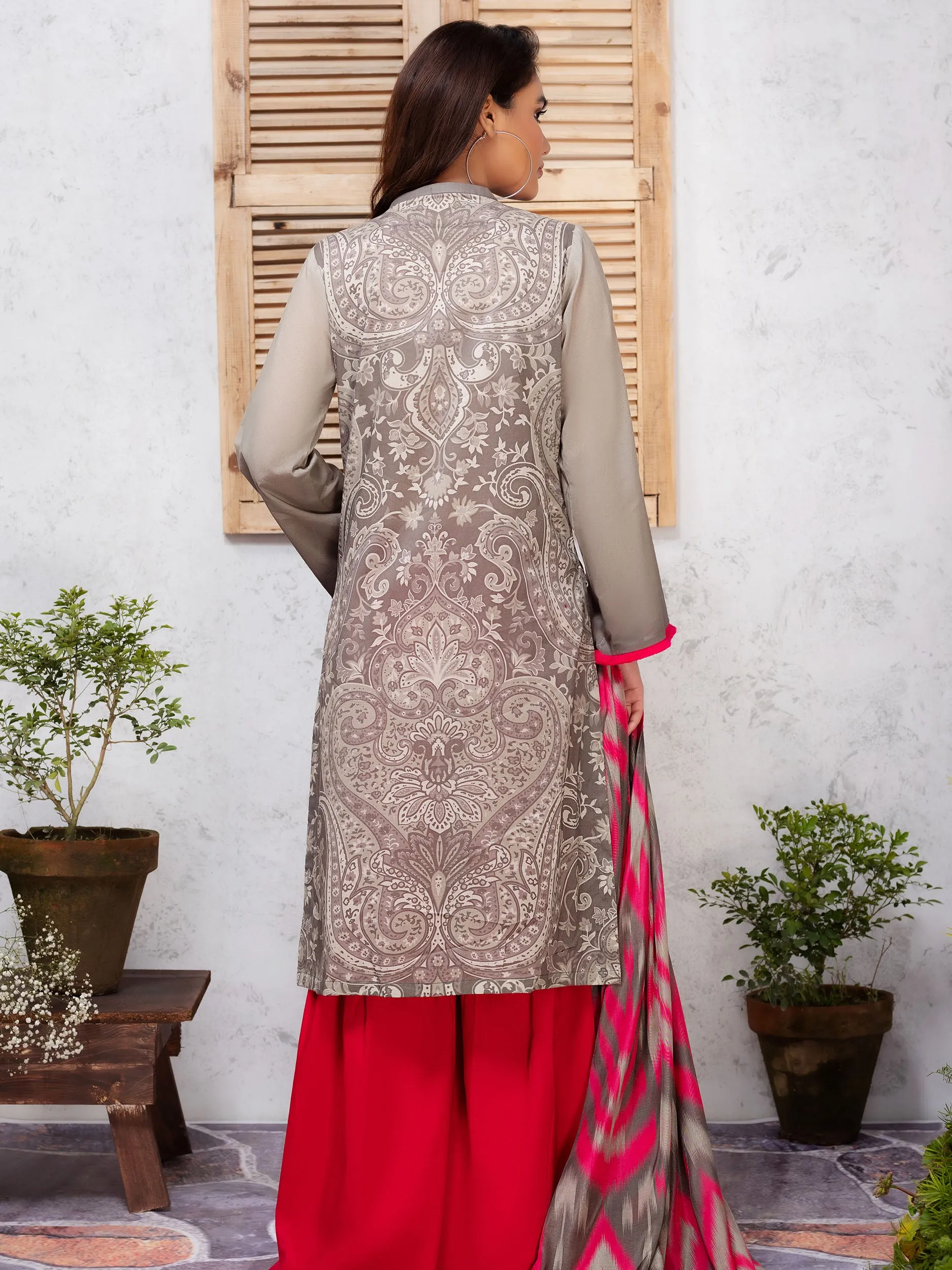 2 Piece Lawn Suit-Embroidered (Unstitched)