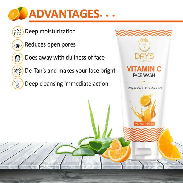 7 Days Vitamin C Face Wash with Turmeric