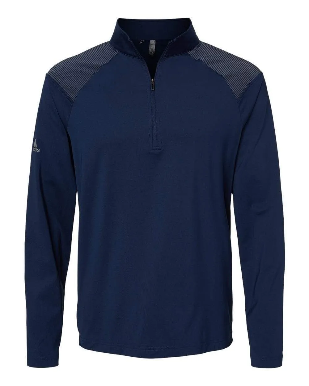 adidas - Men's Shoulder Stripe Quarter-Zip Pullover