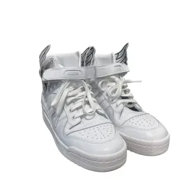 adidas/JEREMY SCOTT/Hi-Sneakers/US 10.5/Leather/WHT/wing sneaker