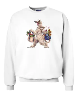 Afghan Hound - Walking With Produce - Mike's Faves - Sweatshirt