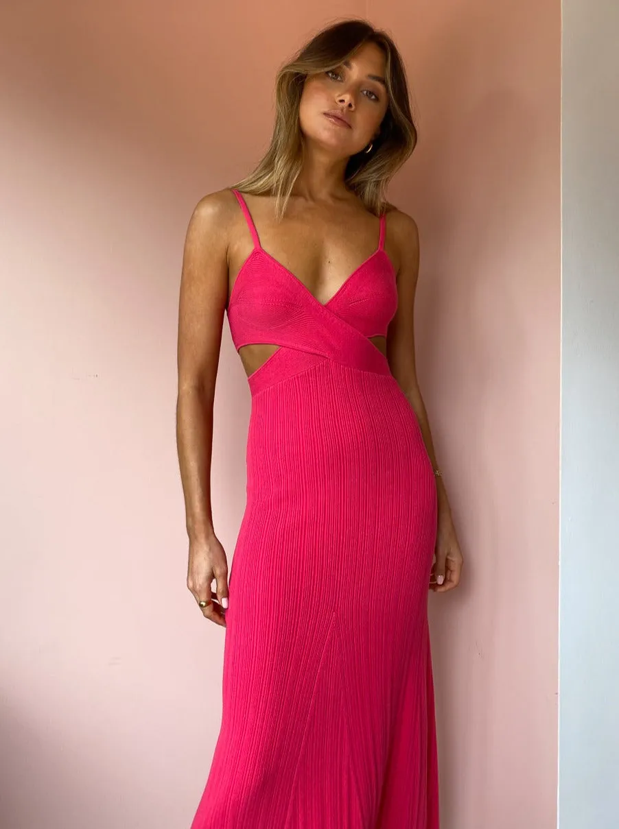 Anna Quan Sabrina Dress in Fuchsia