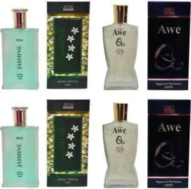 Aone Jasmine and AweQ Perfume 100ML Each (Pack of 4)