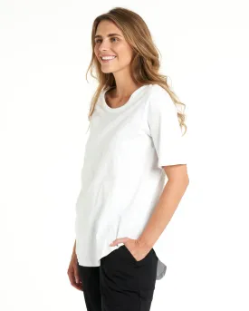 Ariana Basic Cotton Tee - White