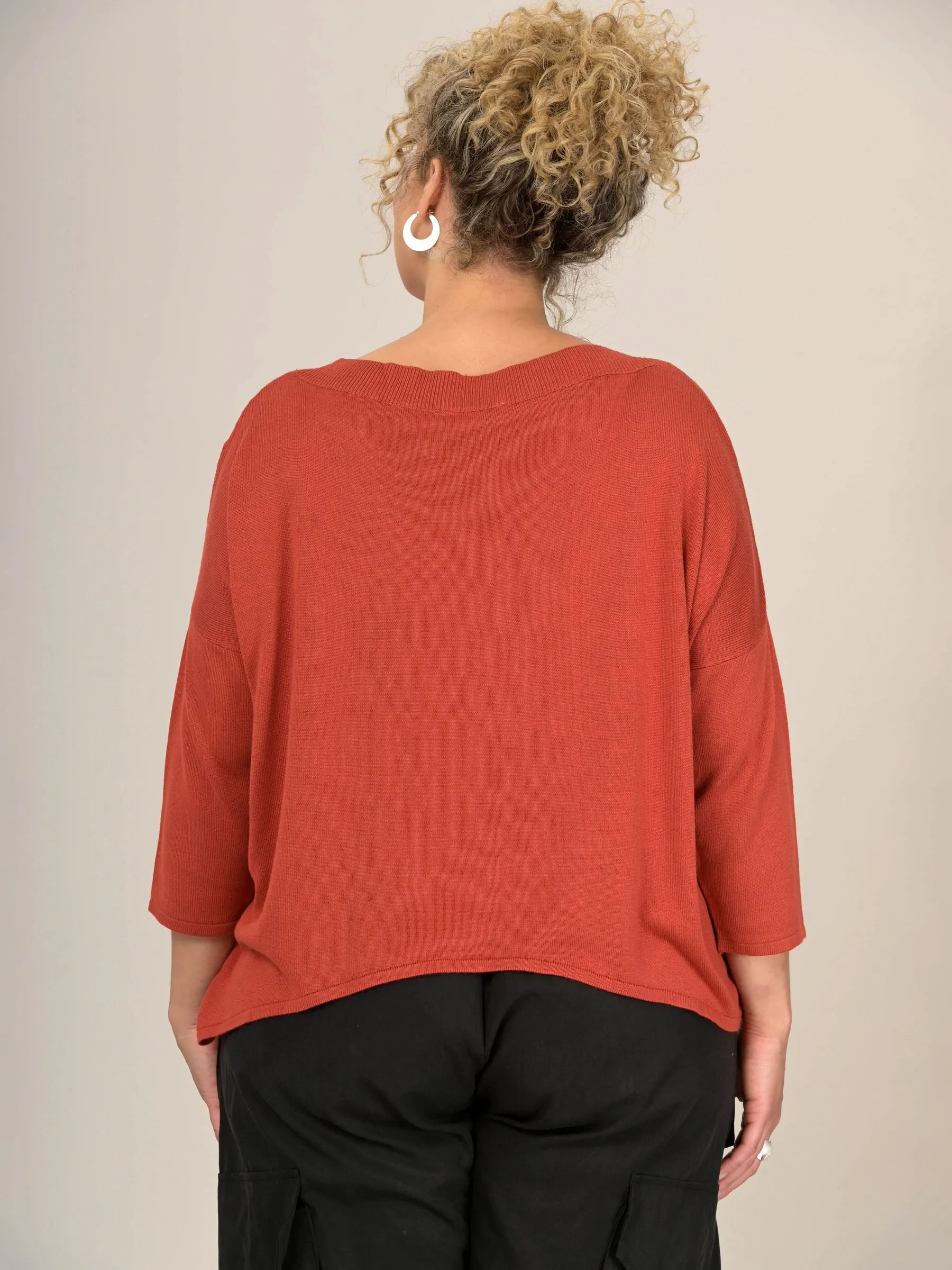 Bamboo Boat Neck Sweater