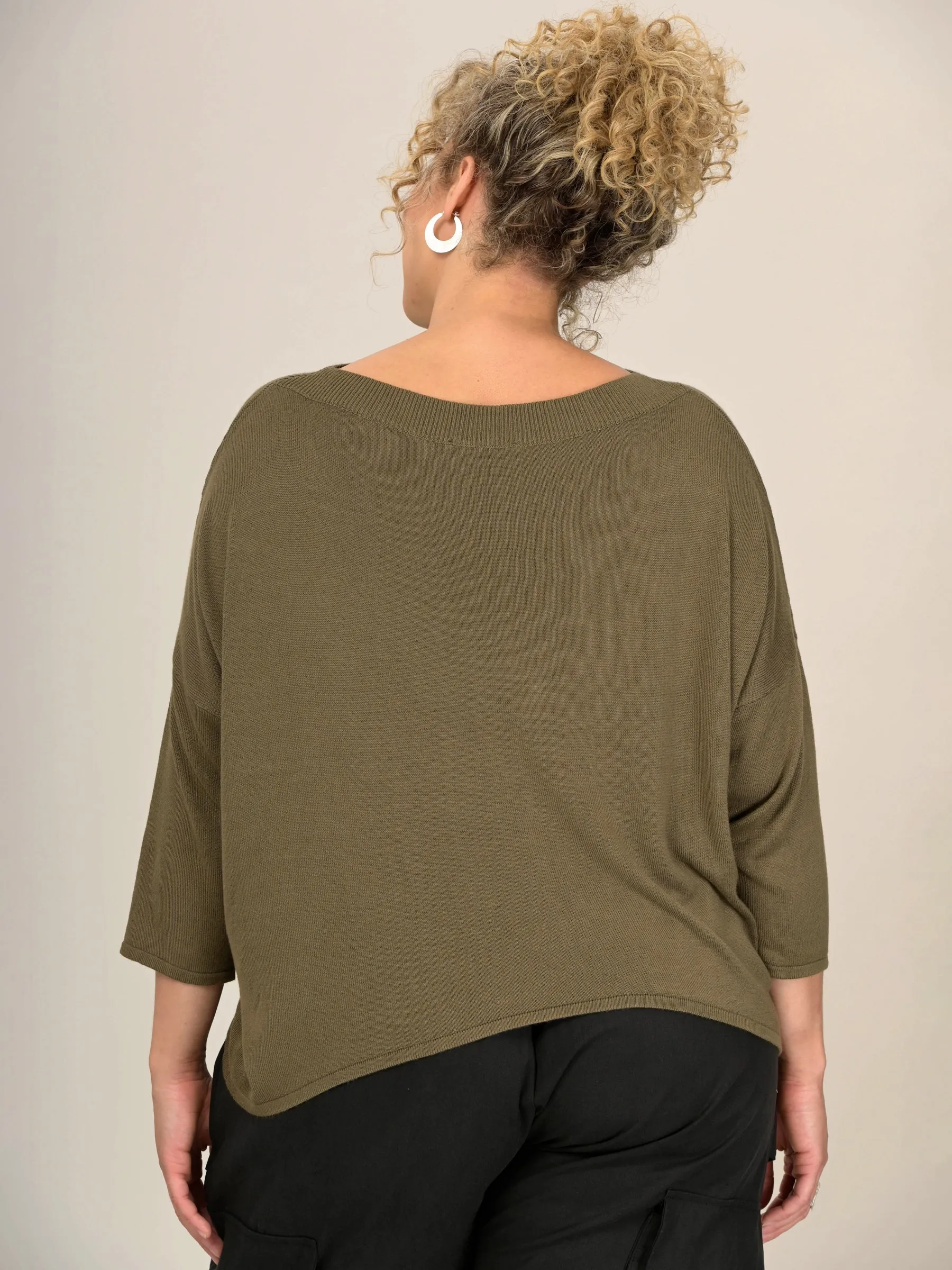 Bamboo Boat Neck Sweater