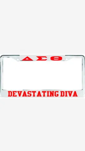 Delta Dev Diva Frame Silver/Red