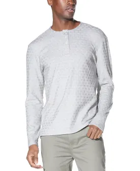 Hogan Long Sleeve Henley (Heather Gray)