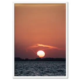 Isla Mujeres Sunset Mexico - Art Print by Beau Micheli