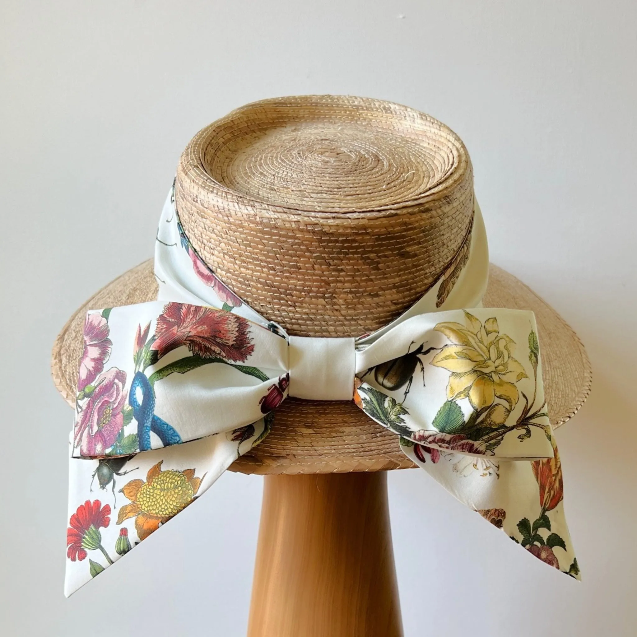 Molly Goodall Ivory Grand Botanical Middy Bow Hatband