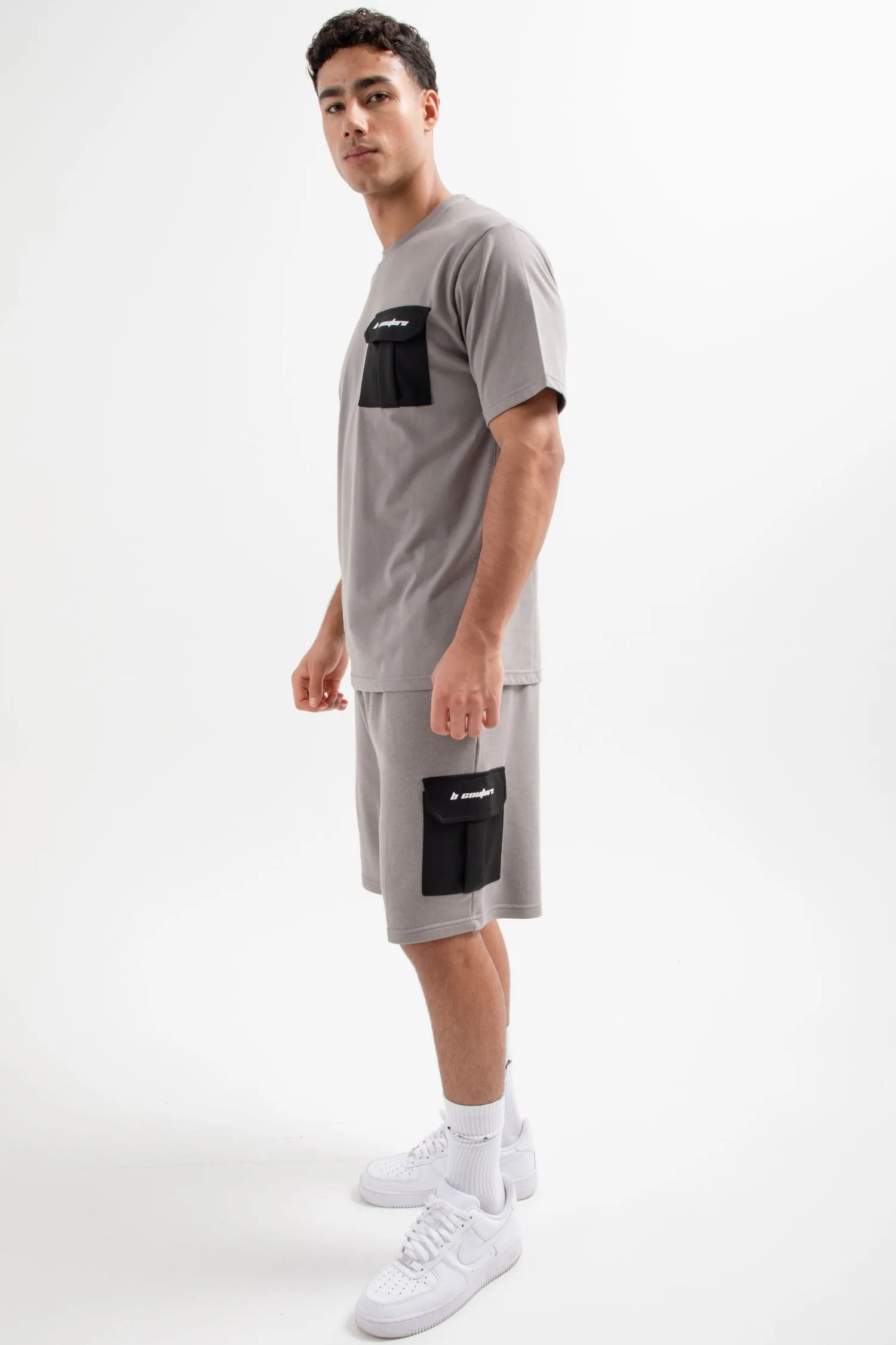 Petersham Jersey Cargo Shorts - Dark Grey