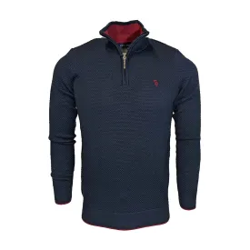 Tom Penn 1/4 Zip - Mayo Navy