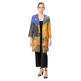 Van Gogh Café Terrace Sheer Cardigan